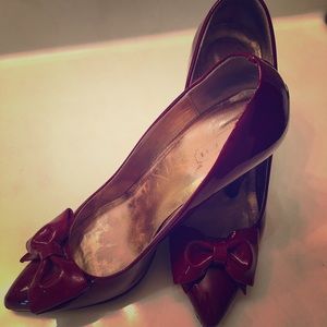 COACH Red Bow Pumps